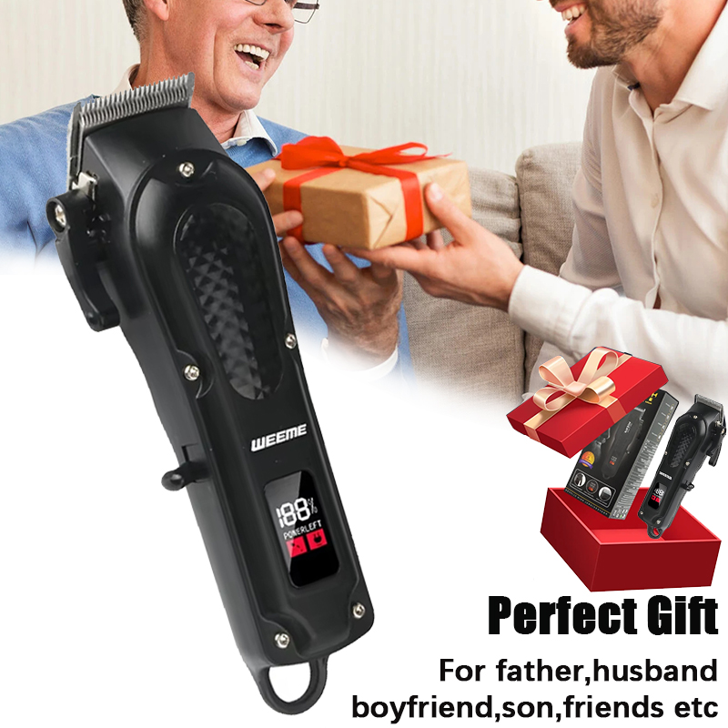 Beard Trimmer Cordless - WEEME 806 電気バリカン UBS 充電式コードレスひげトリマー男性強力な電気バリカントリミングツール