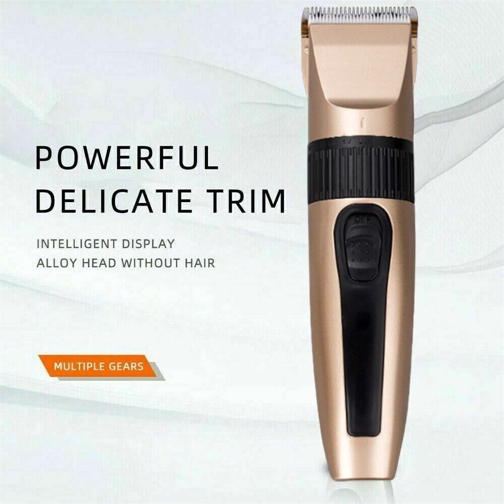 Beard Trimmer Cordless - プロ仕様コードレスバリカン・トリマーキット、4つのアタッチメント（3-12mm）、肌に優しいセラミック刃、IPX7防水、静音、長時間バッテリー、USB充電、セルフヘアカット/髭剃り用、1セット