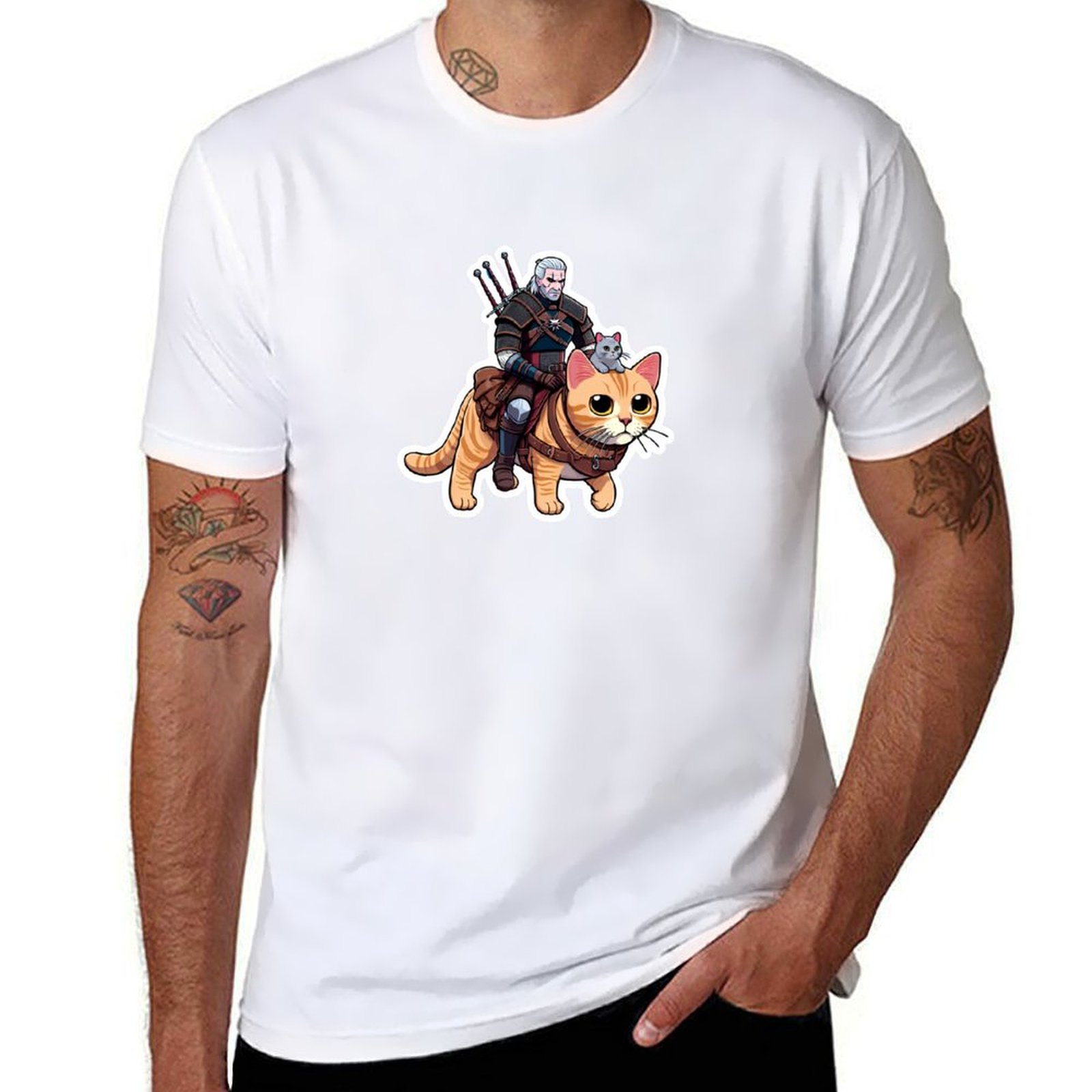 Men'S Grooming Guide - ゲラルトの猫のグルーミングガイド Tシャツ メンズ Tシャツ グラフィック メンズ