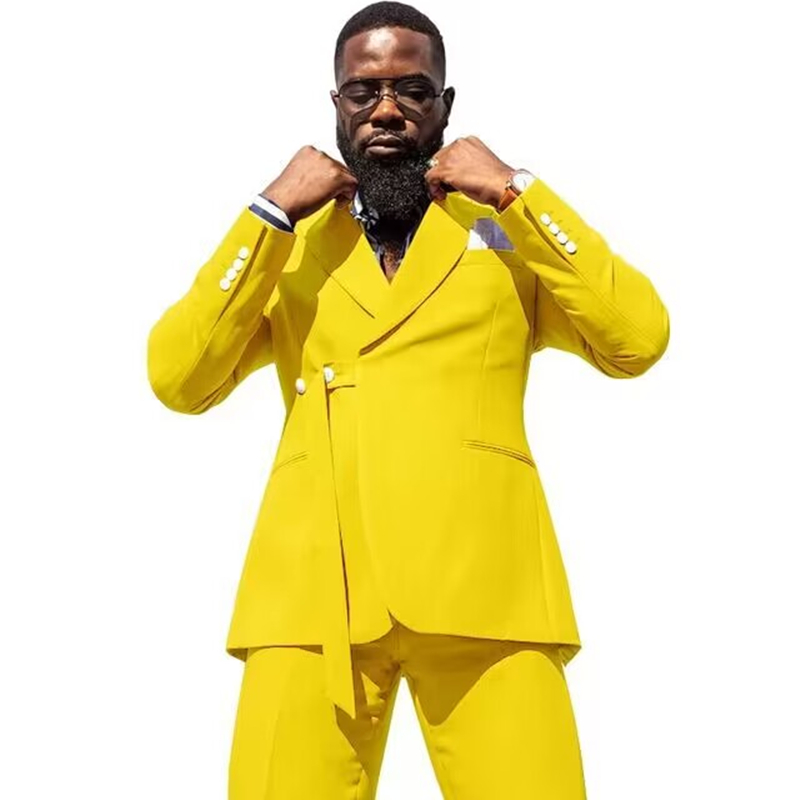 Men'S Grooming And Style - メンズ2ピーススリムフィットフォーマルウェディングスーツ、ピークラペルジャケット、パンツ、ビジネススーツ、プラスサイズの服、ファッションスタイル