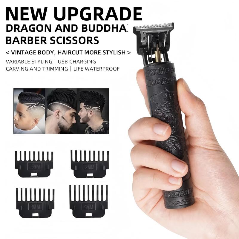 Men'S Grooming Guide - T9 バリカン コードレス ヘアクリッパー メンズ用 4種類のガイドコーム付き