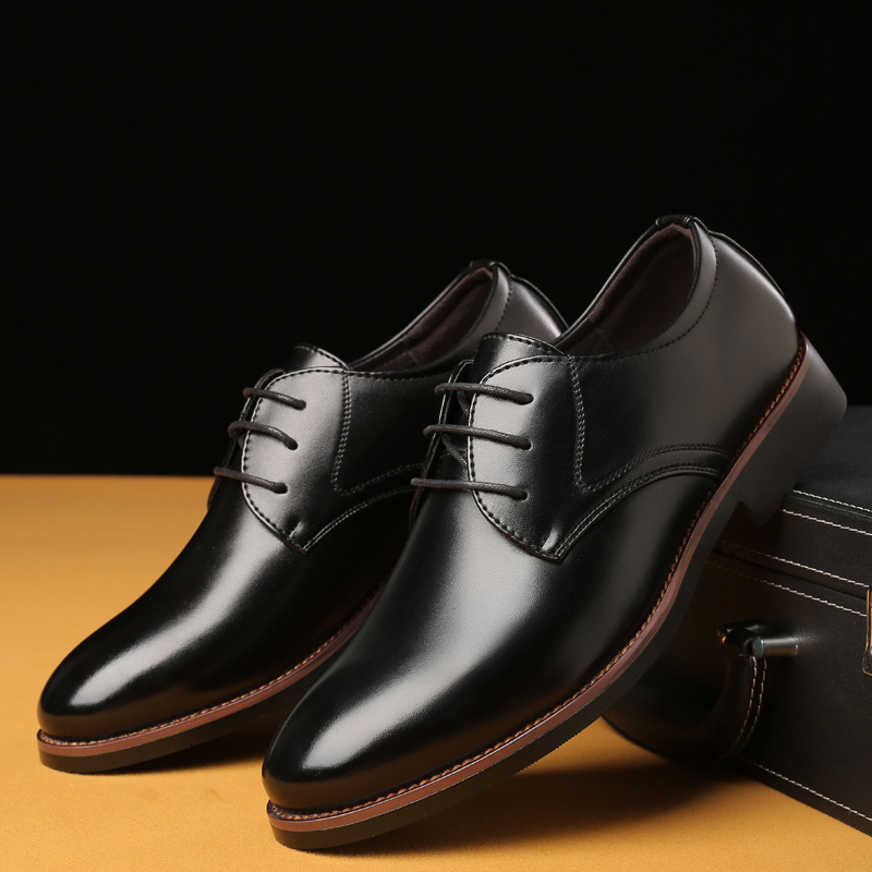 Men'S Grooming And Style - メンズビジネスフォーマルカジュアルレザーシューズ、英国風韓国スタイル、ポインテッドトゥ、新郎用ウェディングドレスシューズ、スーツに合う、快適な履き心地
