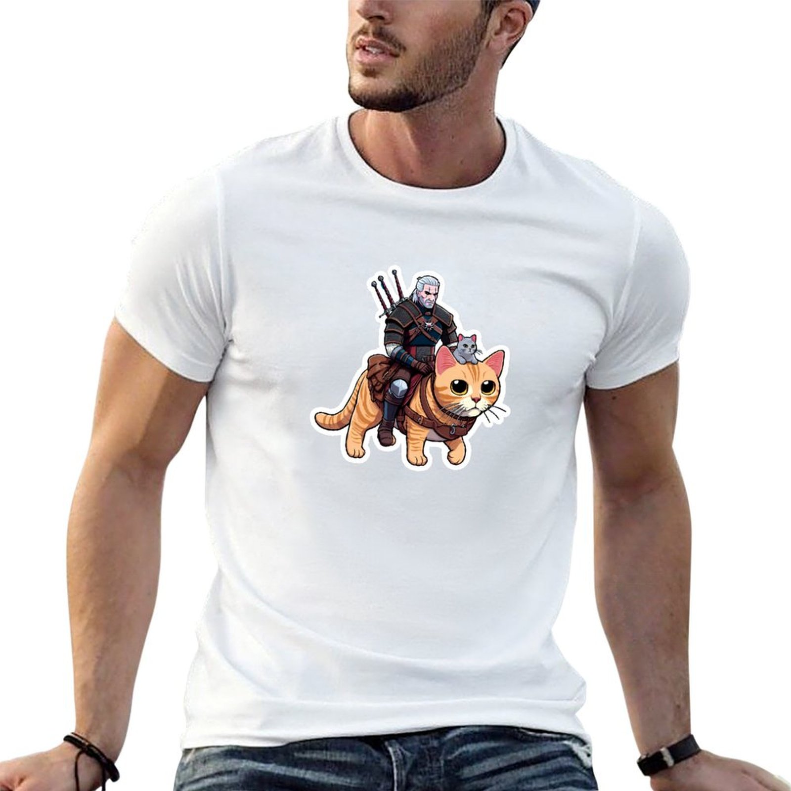 Men'S Grooming Guide - ゲラルトの猫のグルーミングガイド Tシャツ メンズ Tシャツ グラフィック メンズ
