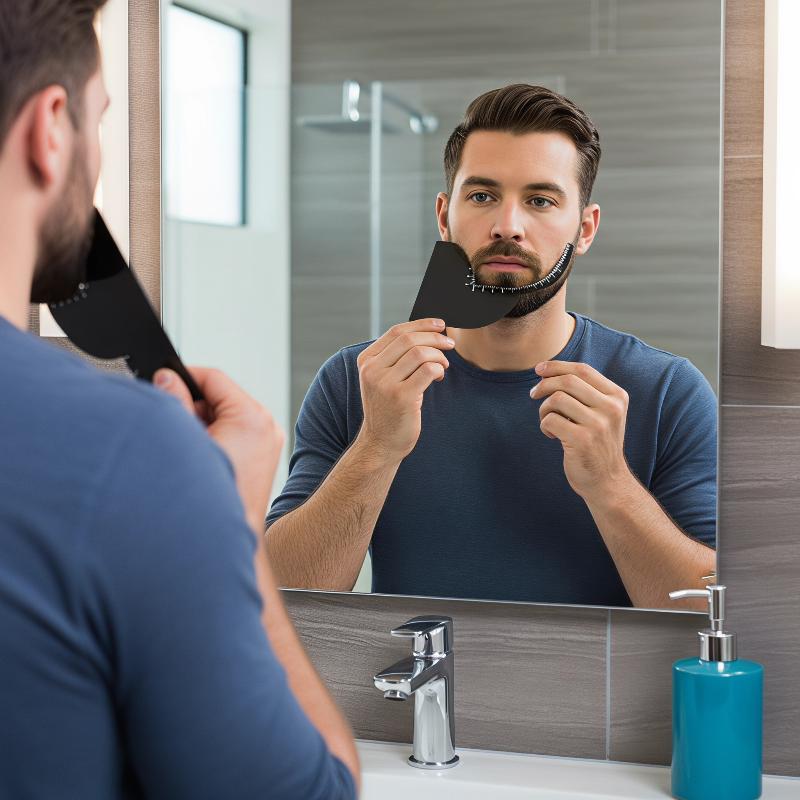 男性グルーミングひげ整形ツールヘアライン強化カード傷つきにく - Men'S Grooming Guide のレビューと価格