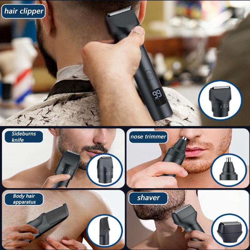 5-in-1コードレスヘアクリッパー LEDディスプレイ付き - Men'S Grooming Kits のレビューと価格