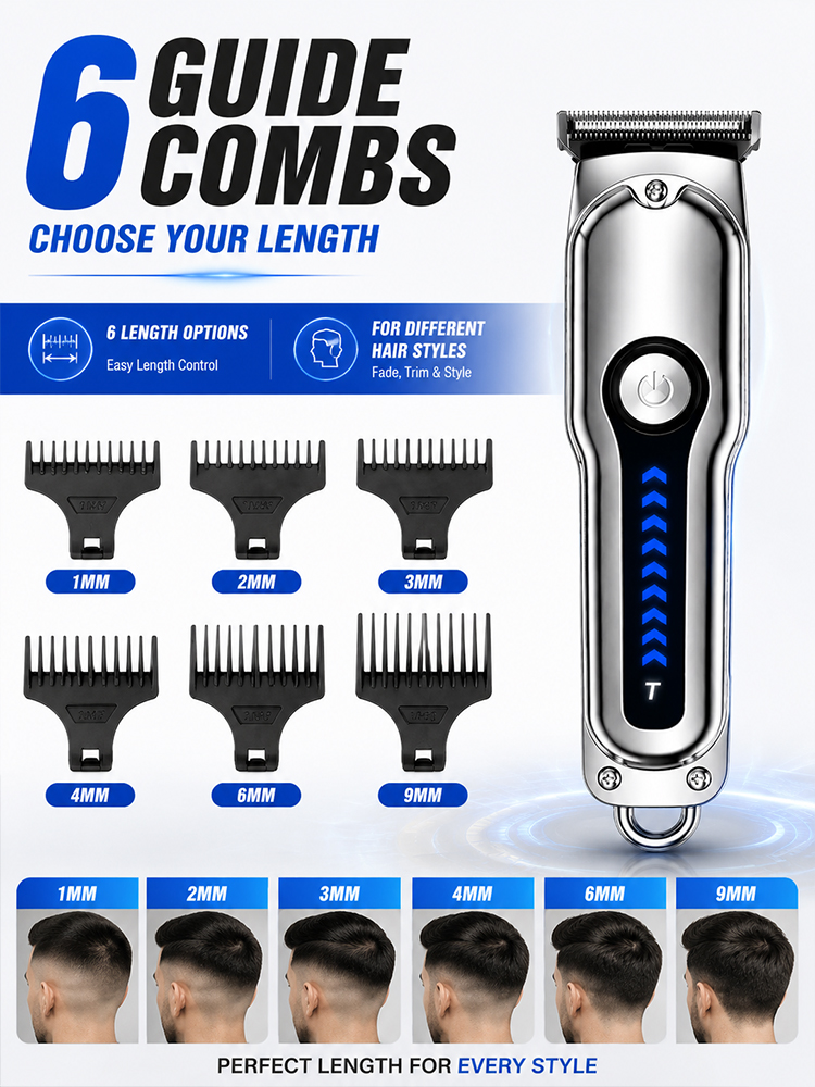 メンズヘアクリッパー T字型ブレード コードレストリマー 6 - Men'S Grooming Guide のレビューと価格