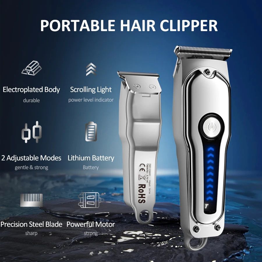 T字型刃ヘアクリッパー ミニ電動トリマー 2段階速度調整 コ - Beard Trimmer Cordless のレビューと価格