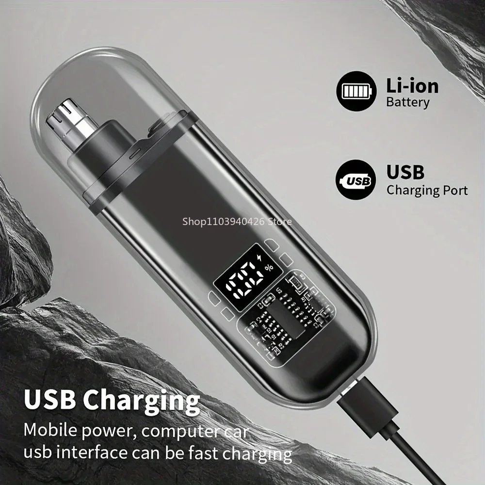男性用鼻毛耳毛トリマー - USB C充電式、高速充電、コン - Men'S Grooming Kits のレビューと価格