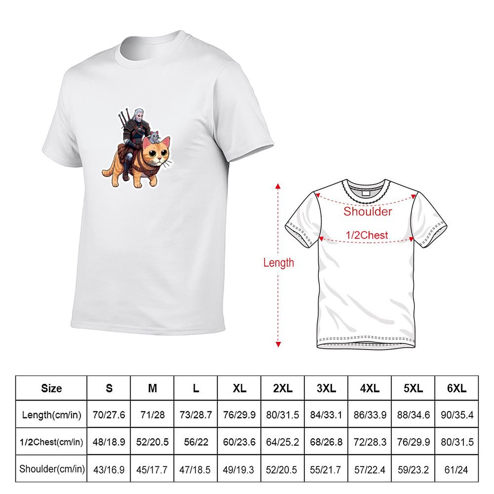 ゲラルトの猫のグルーミングガイド Tシャツ カジュアル ライ - Men'S Grooming Guide のレビューと価格