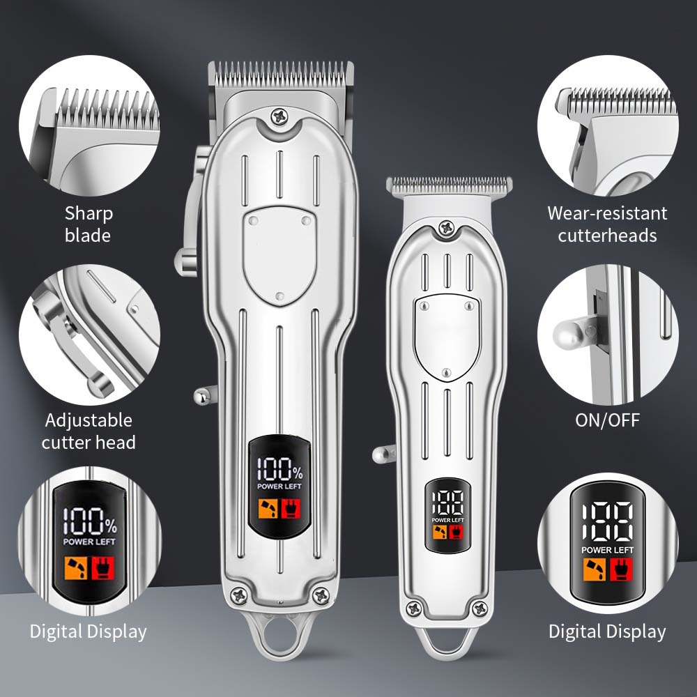 デジタルディスプレイ付きプロ仕様コードレスバリカンセット、T - Men'S Grooming Guide のレビューと価格
