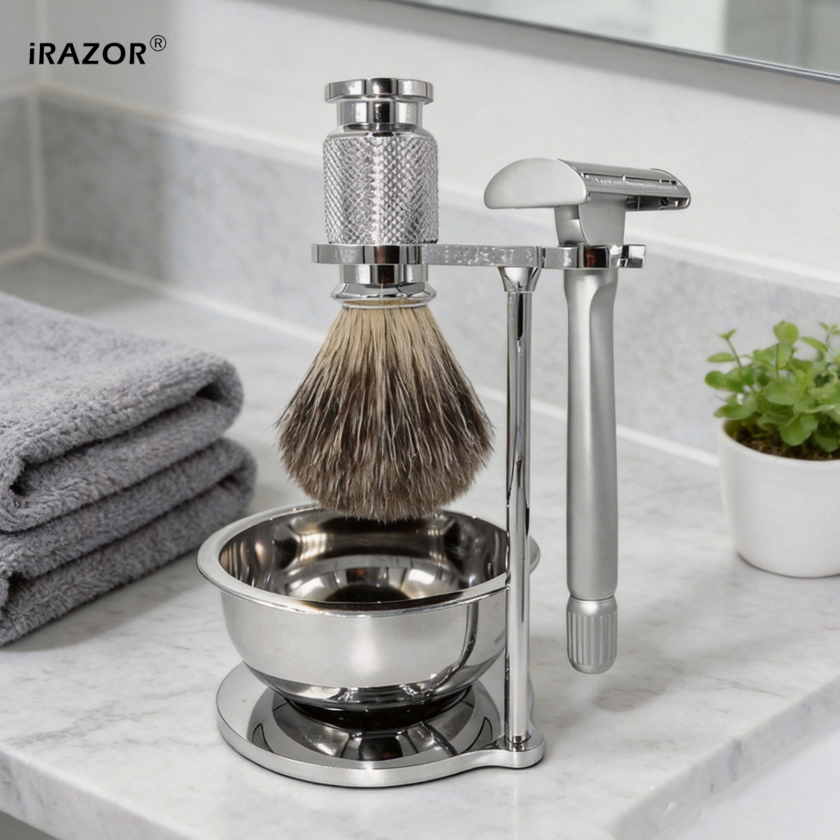 iRAZOR バタフライオープン両刃安全カミソリキット（替刃 - Men'S Grooming Razor Kit のレビューと価格