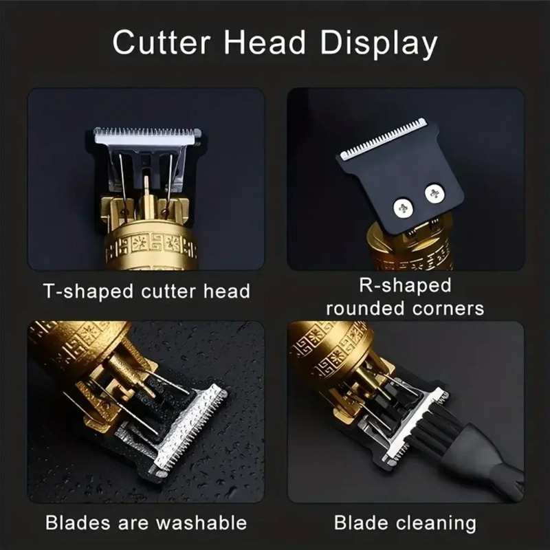 T9 洗えるヘアトリマー男性コードレス電気バリカン USB  - Beard Trimmer Cordless のレビューと価格
