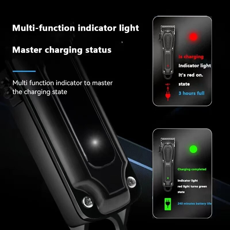 Kemei-男性用電動バリカン,コードレスおよび充電式バリカ - Beard Trimmer Cordless のレビューと価格