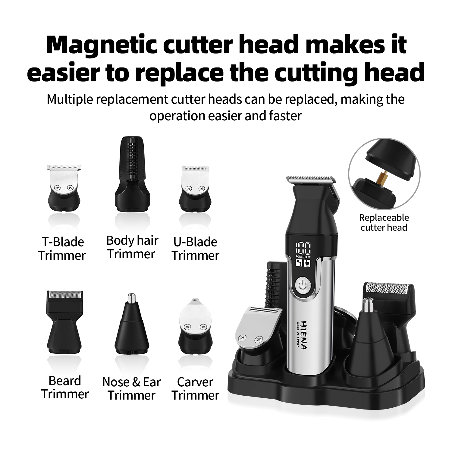 HIENAプロフェッショナル多機能バリカンセット、R型調整可 - Men'S Grooming Guide のレビューと価格