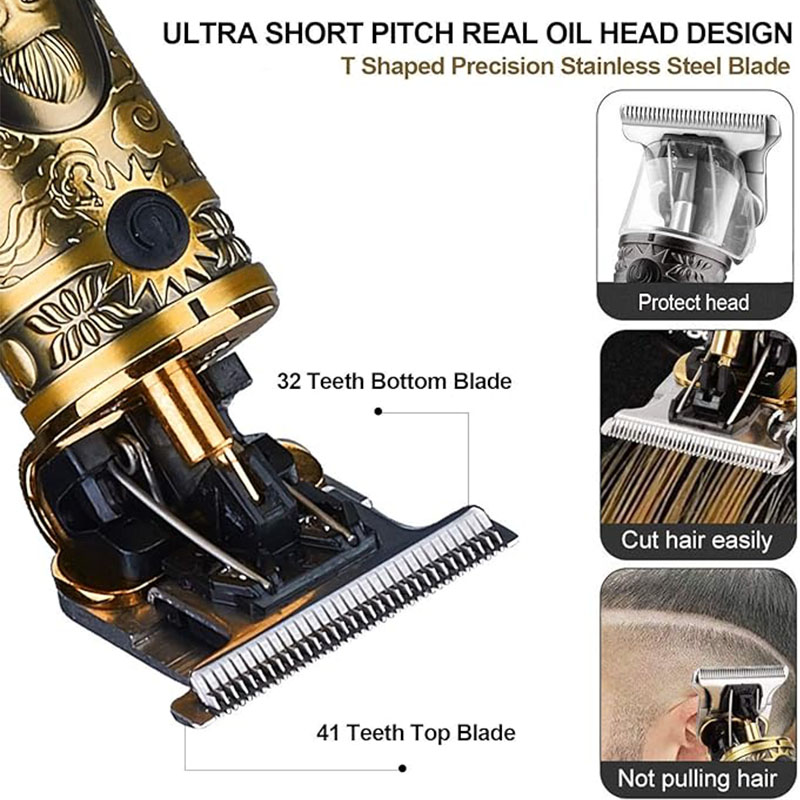 コードレス T9 ヘアトリマー男性用 USB 高速充電電気シ - Beard Trimmer Cordless のレビューと価格