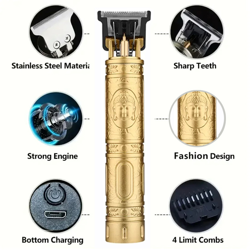 コードレス T9 ヘアトリマー男性用 USB 高速充電電気シ - Beard Trimmer Cordless のレビューと価格
